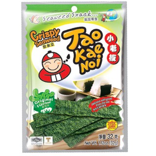 [FREESHIP 99K] 24 GÓI 32G SNACK RONG BIỂN SẤY CRISPY SEAWEED VỊ TRUYỀN THỐNG - TAOKAENOI