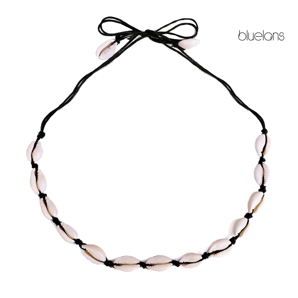 Vòng Cổ Choker Thắt Nút Mặt Hình Vỏ Sò Phong Cách Bohemian Thời Trang Đi Biển Mùa Hè
