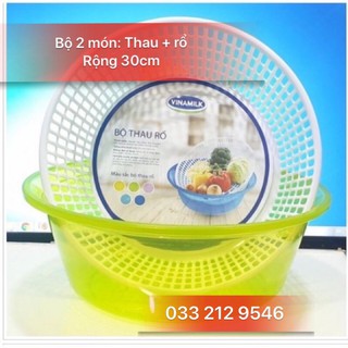 BỘ THAU RỔ VINAMILK 30 cm