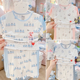 Bộ cộc tay cài vai sợi tre cao cấp Avaler size 6-9m đến 3-4y