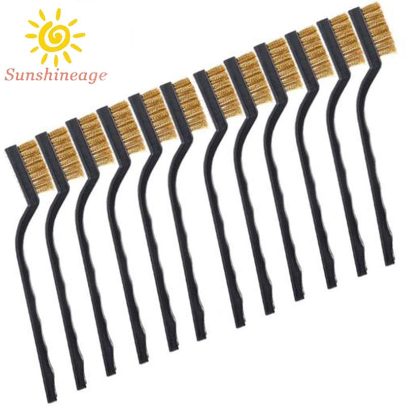 Set 12 Chổi Sợi Kim Loại Vệ Sinh Đa Năng