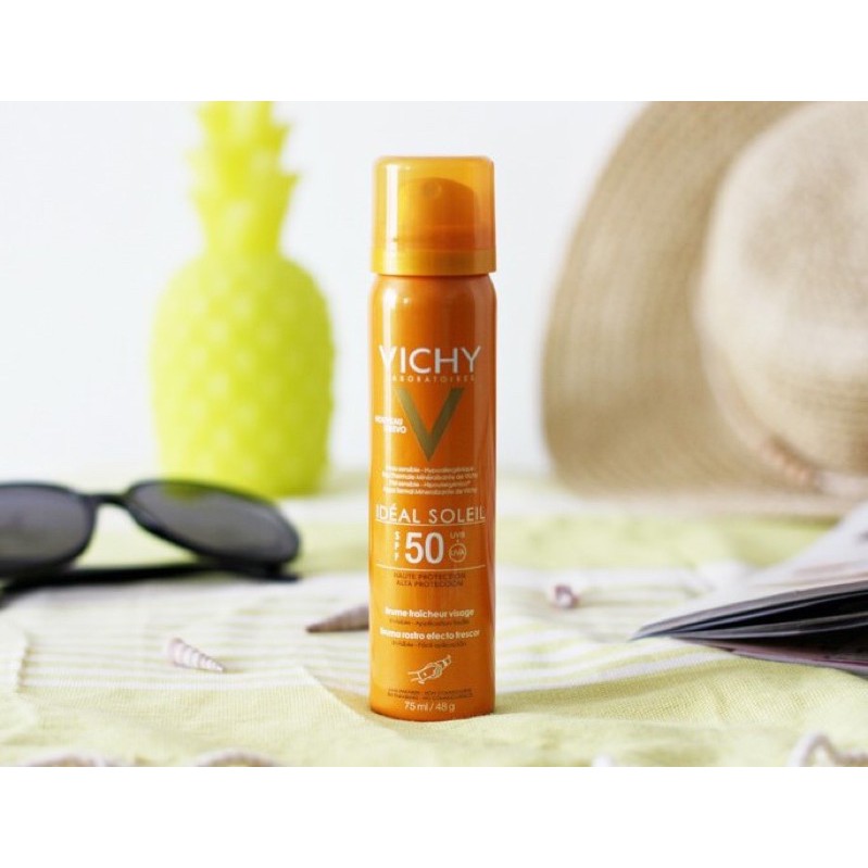 Xịt chống nắng Vichy Ideal Soleil Protection SPF50+ cho mặt