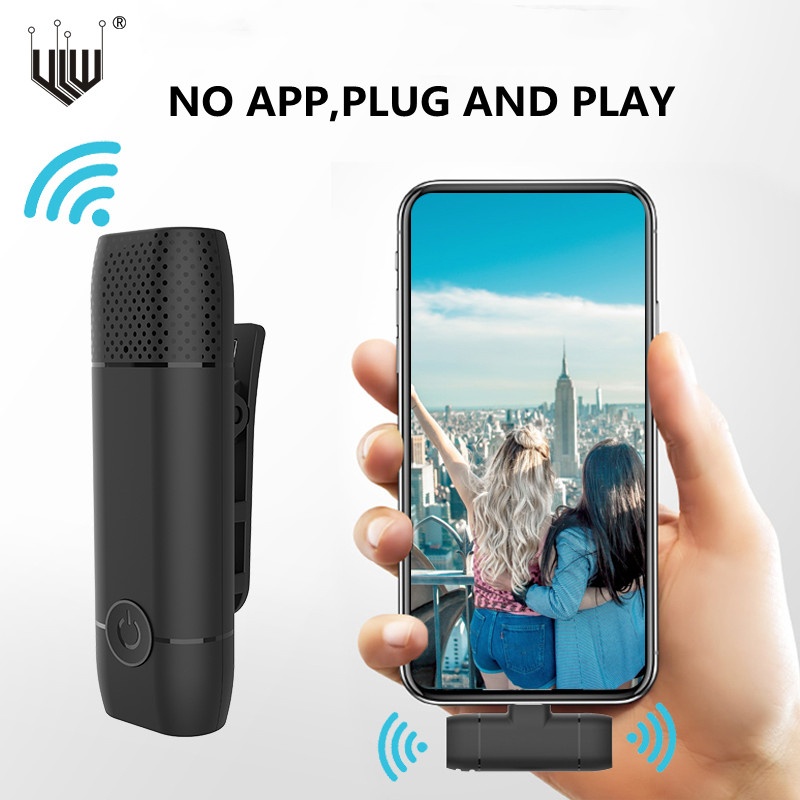 Hàng HOT Micro Kẹp Áo Không Dây cho livestream ngoài trời Vlog【Carbon070】