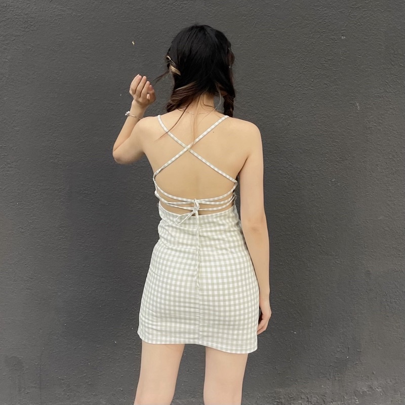 Đầm Monstier Été Mini Dress - Hồng/Xanh