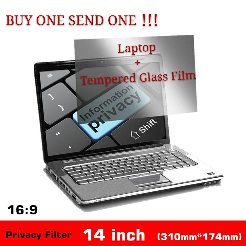 Miếng dán màn hình máy tính xách tay 35.56cm bảo mật chống nhìn trộm chống xước cỡ 14inch tỉ lệ 16:9