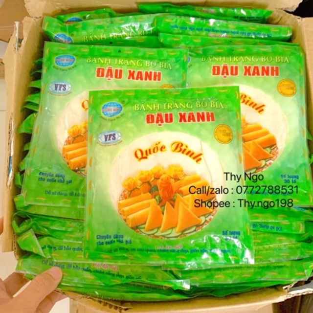 [Mã 11FMCGSALE1 giảm 10% đơn 250K] BÁNH TRÁNG BÒ BÍA ĐẬU XANH