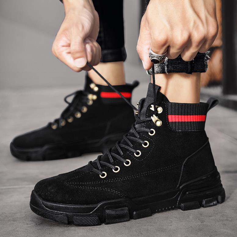 giày nam giày boot nam giày nam cao cổ boots giày cao cổ Chelsea boots Giày Bốt Da Thời Trang Dành Cho Nam ;;