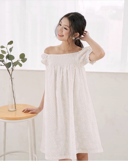 ĐẦM CÚC NHÚN CHUN MẶC ĐC 2 KIỂU