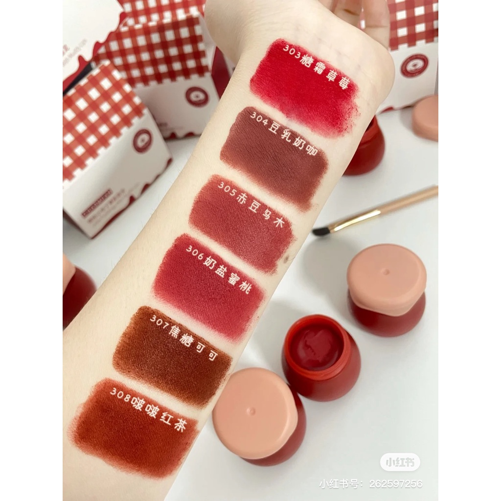 [Hot  sale ] Son kem lì nhung mịn kèm cọ trang CHARMPAN điểm 8g | BigBuy360 - bigbuy360.vn