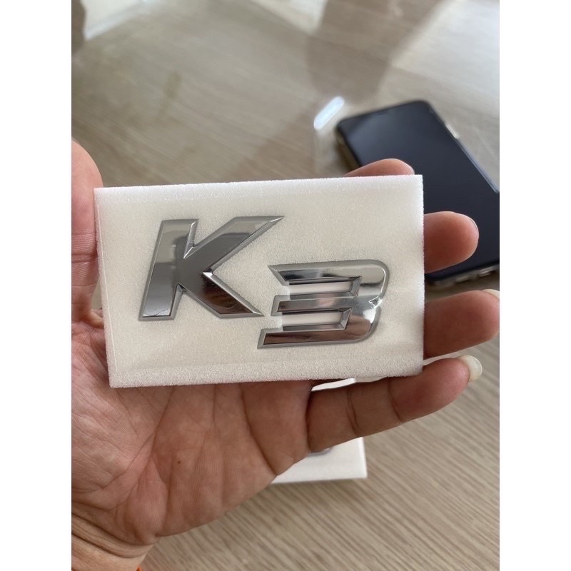 Logo chữ nổi KIA K3 xịn chính hãng hàn quốc