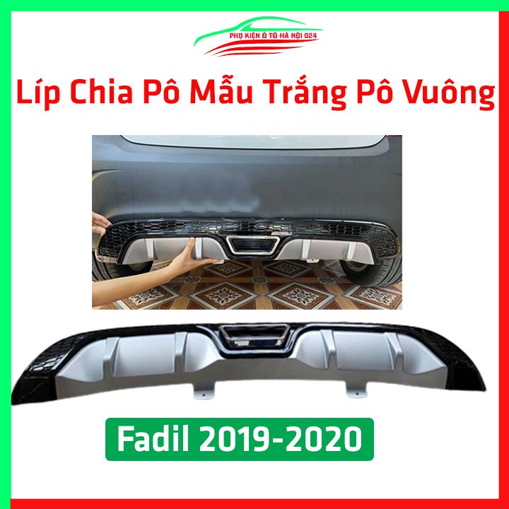 Lippo, líp chia pô ô tô Fadil 2019-2022 trắng pô vuông chuẩn form xe thể thao