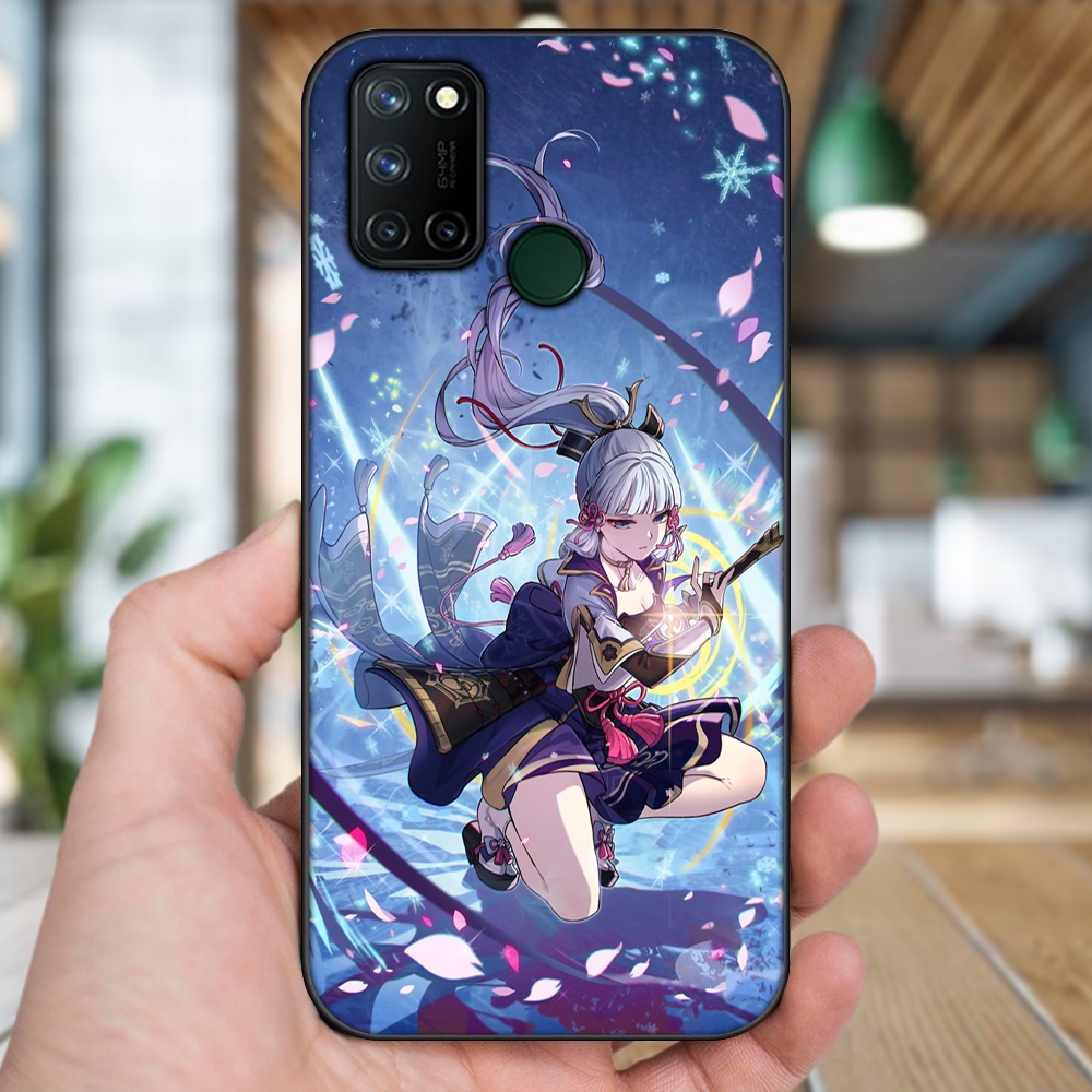 Ốp lưng Realme C17, 7i viền đen in hình Ayaka Genshin Impact