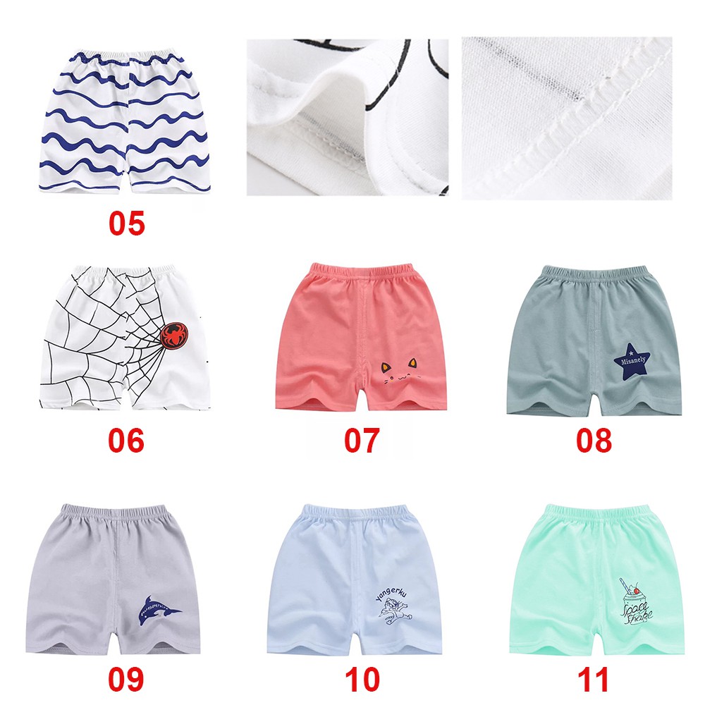 Quần đùi /quần short mặc hè cho bé trai và bé gái từ 1-8 tuổi 100% cotton TTS195