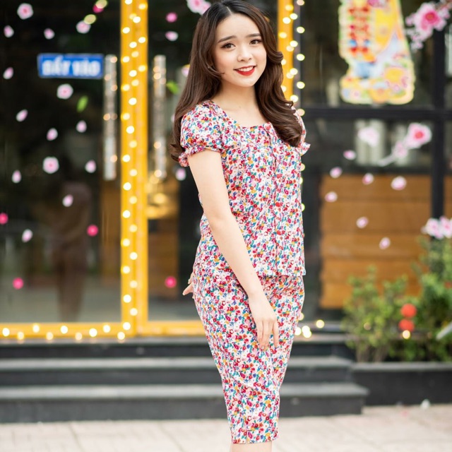 Đồ bộ mặc nhà cao cấp thiết kế độc quyền,vải kate thô Hàn