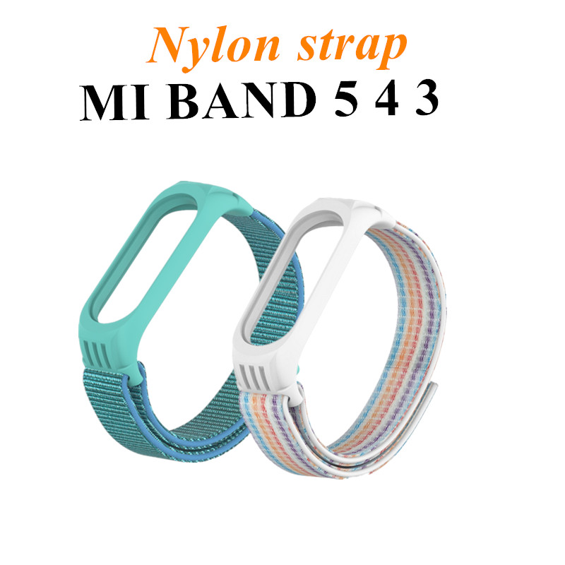 Dây Đeo Thay Thế Chất Liệu Nylon Thời Trang Cho Xiaomi Mi Band miband 6 5 3 4 dây đồng hồ  xiaomi mi band 3 4 5 6
