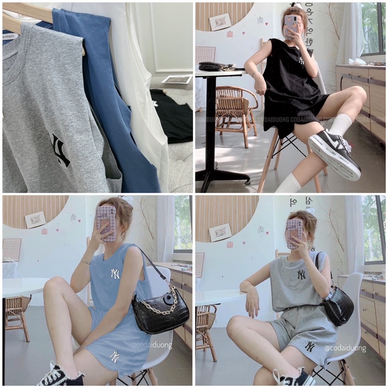 [GIÁ HUỶ DIỆT] Bộ Tanktop In Ngực Không Kèm Áo Trong - Set Thể Thao 3 Lỗ N.Y (video + ảnh thật) | BigBuy360 - bigbuy360.vn