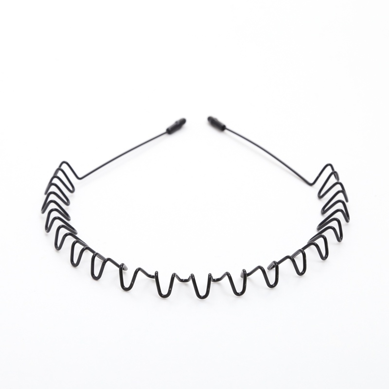 Băng đô kim loại hình gợn sóng đơn giản phong cách Hàn Quốc