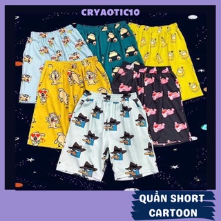 Quần short thun ngắn LABUBU BMO Perry báo hồng adventure time totoro unisex cryaotic10