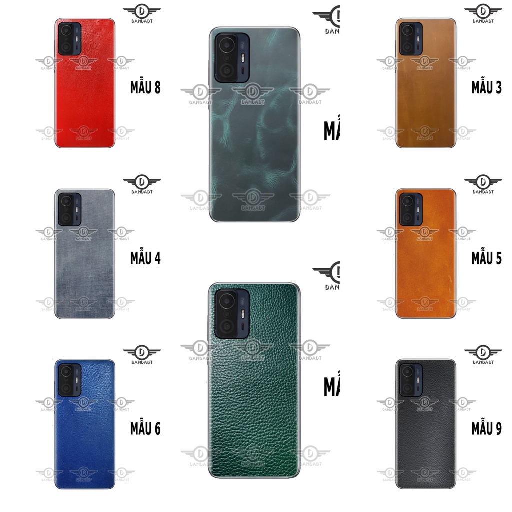 Miếng dán da xiaomi Mi 11T - Miễn Phí khắc