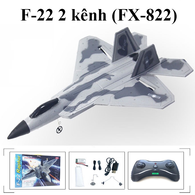 Máy bay điều khiển từ xa F22-Raptor. Máy bay mô hình. Đồ chơi thông minh cho bé