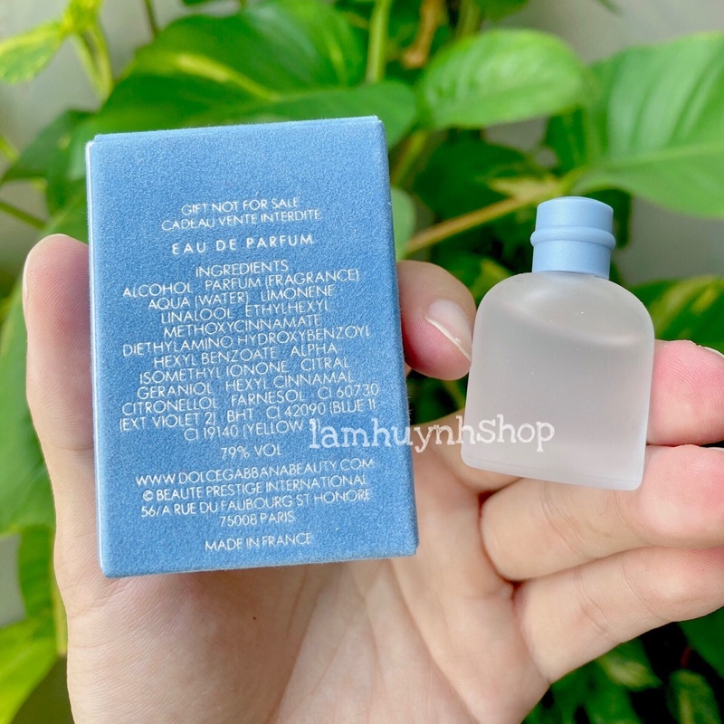 Nước hoa mini Nam LIGHT BLUE 4,5ml