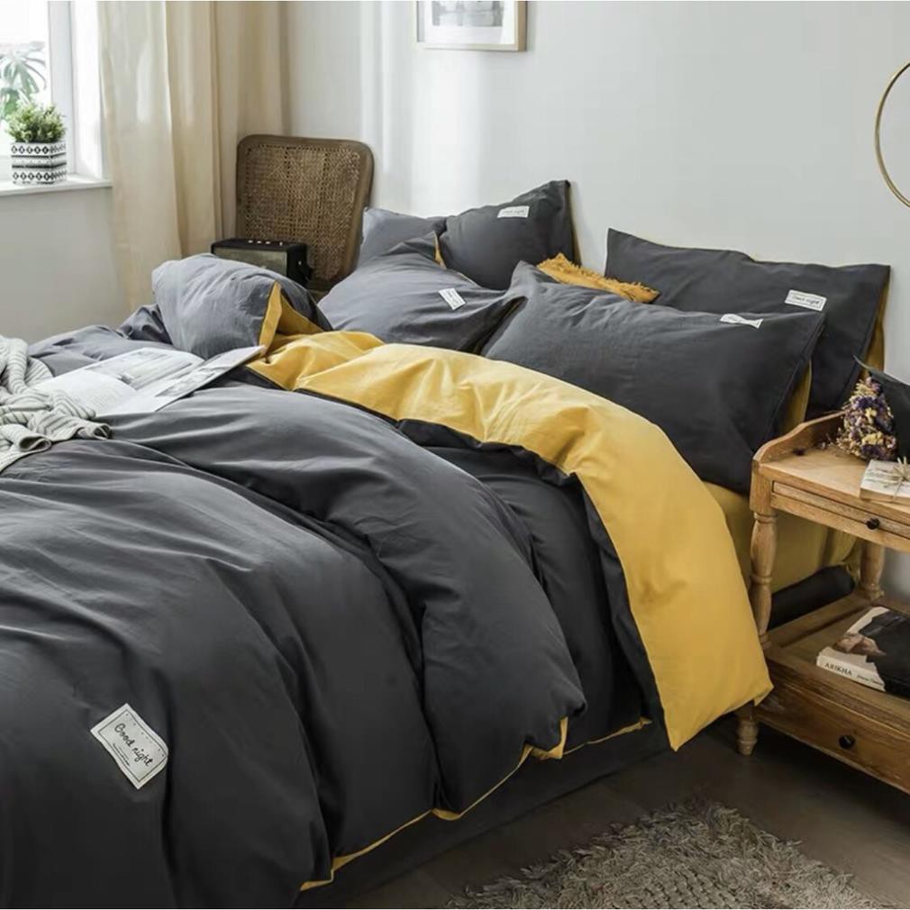 Bộ chăn ga gối cotton Tici cao cấp nhập khẩu Hàn Quốc đủ size đủ màu Happy Bedding | BigBuy360 - bigbuy360.vn