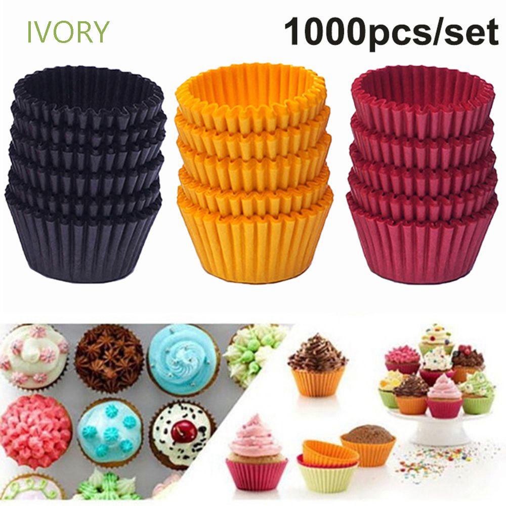 Set 1000 Cốc Giấy Làm Bánh Cupcake / Socola Nhiều Màu