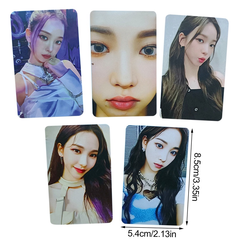 Set 5 Tấm Thẻ Ảnh Lomo Các Thành Viên Nhóm Nhạc Kpop Aespa