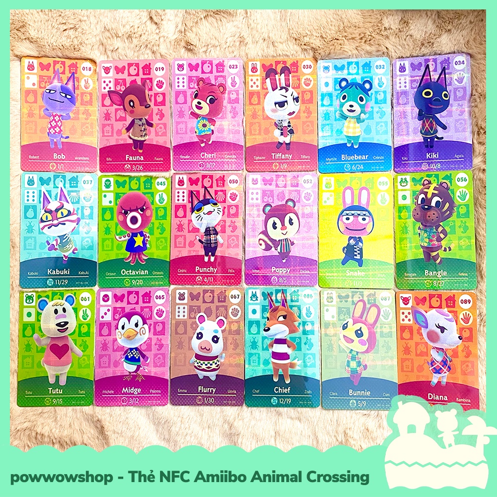 [Sẵn VN - Hỏa Tốc] Thẻ Amiibo Scan NFC Village Dân Làng Game Animal Crossing Trên Hệ Máy Nintendo Switch / Switch Lite