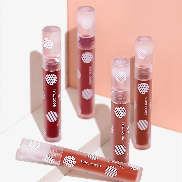 Son kem tint bóng đá băng Gogo Tales mềm môi căng mọng môi Ice Transparent Mirror Lipgloss GT240 GOGO75