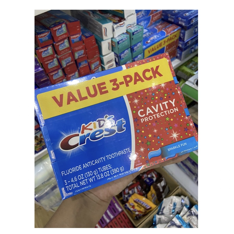 Kem Đánh Răng Crest Kids Cavity Protection An Toàn Cho Bé 130g
