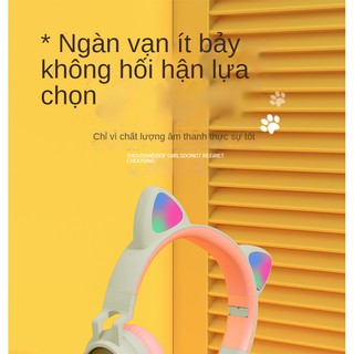 Tai nghe không dây bluetooth thời trang tai mèo