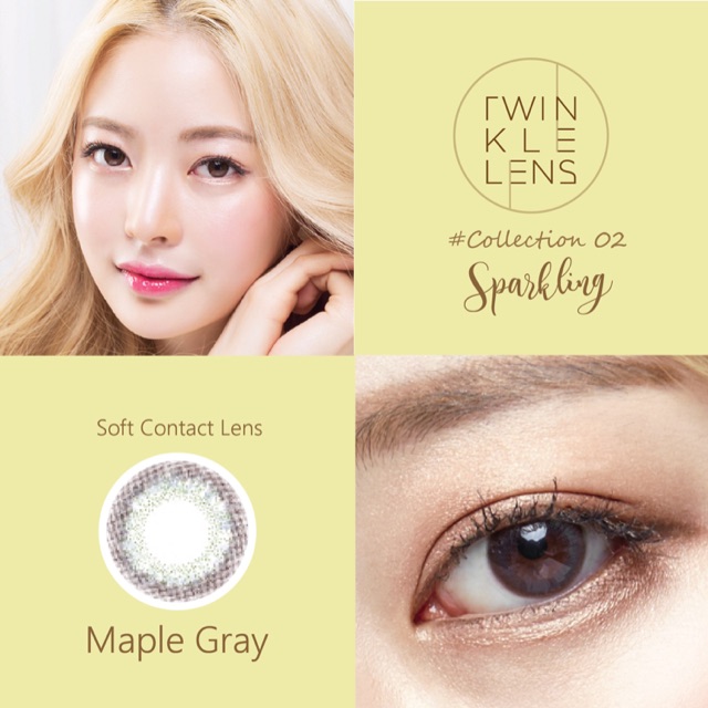 (Sale 50%- Giá 1 chiếc-K khay)Kính áp tròng/Lens Maple Gray