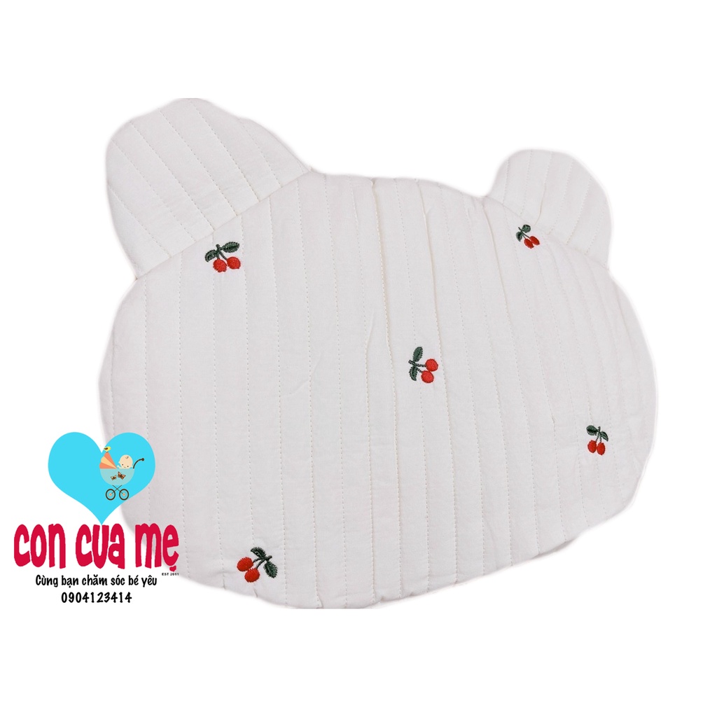 Gối tai gấu tai thỏ đáy lưới thoáng khí sử dụng cả 4 mùa cho bé