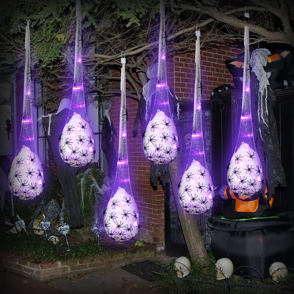 Mạng Nhện Dạ Quang Treo Tường Trang Trí Halloween