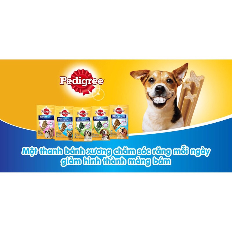 Bánh xương, bánh thưởng chó gặm sạch răng Dentastix pedigree