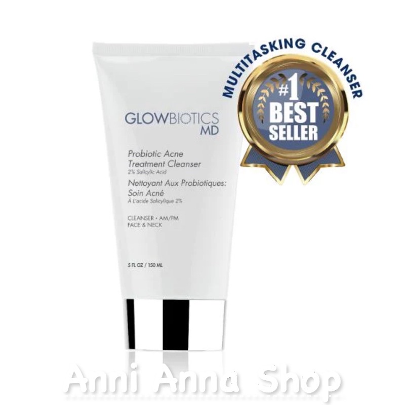 Sữa Rửa Mặt Glowbiotics Probiotics Acne Treatment Cleanser da dầu, mụn