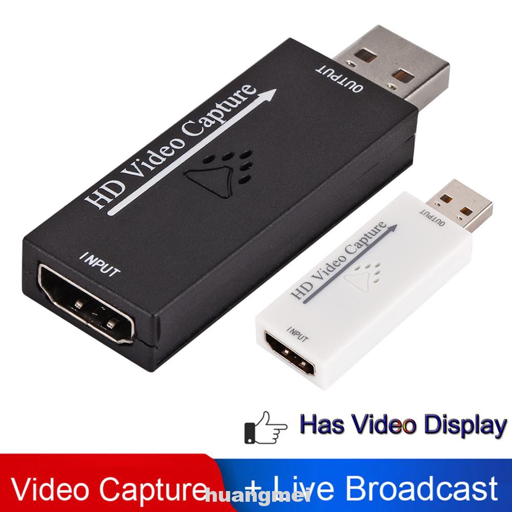 Teaching Portable HD 1080P Broadcast Gaming Audio Home Office Live Stream HDMI To USB 2.0 Video Capture Card