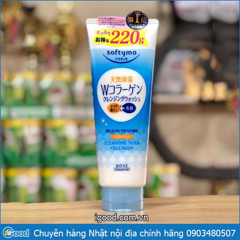 Sữa rửa mặt Kose Softymo Nhật Bản 220g