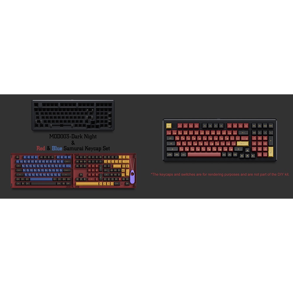 Bộ kit phím cơ AKKO Designer Studio – MOD003 RGB/ Hotswap 5 pin/ Gasket Mount, sẵn foam - BH 12 tháng