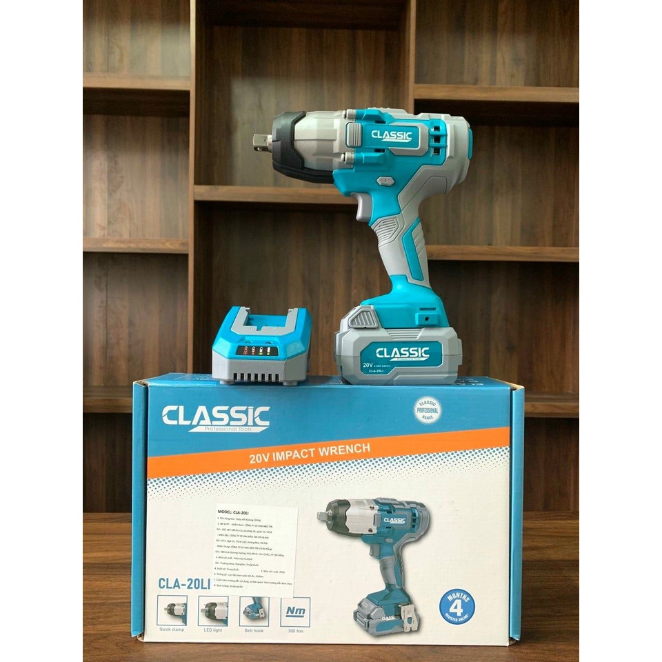 XẢ KHO Máy bắn bu lông dùng pin Classic CLA-20LI Tặng kèm 1 pin , 1 sạc  - Hàng chính hãng
