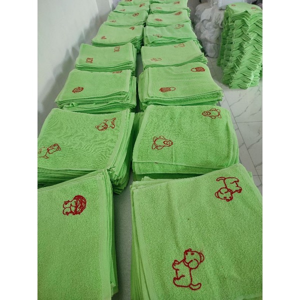 Combo 50 Khăn mầm non cotton ký hiệu 50 hình khác nhau