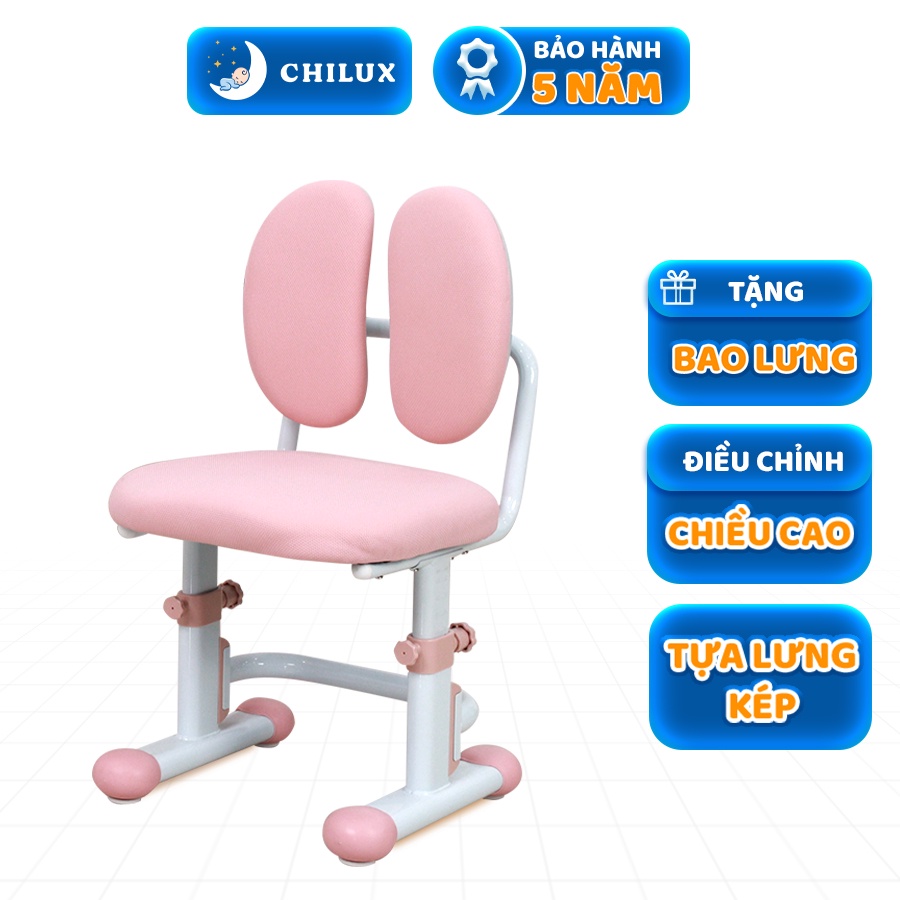 Ghế ngồi học chống gù, đúng tư thế cho bé Chilux G16, bảo vệ cột sống, có thể thay đổi chiều cao