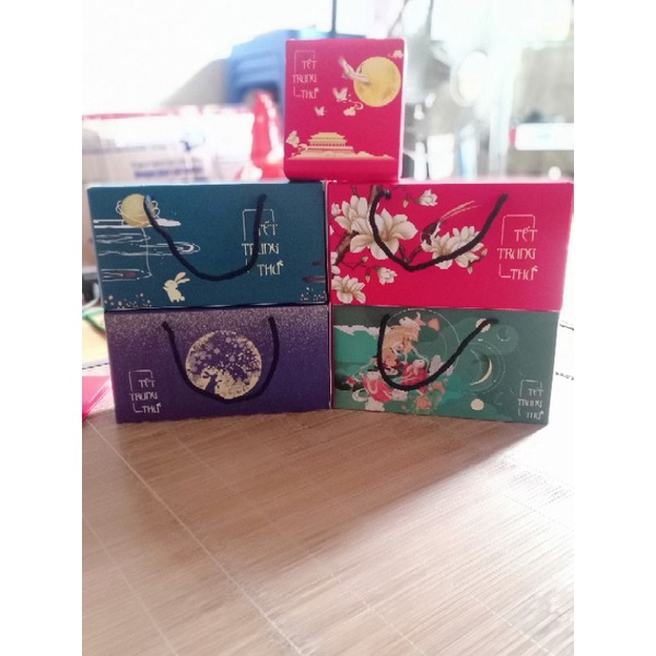 Hộp trung thu 2 bánh mẫu đẹp