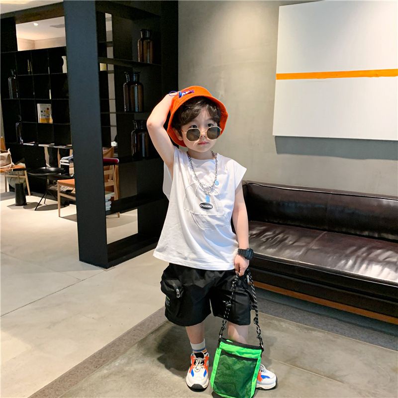 Áo thun sát nách bé trai, áo phông Hàn Quốc