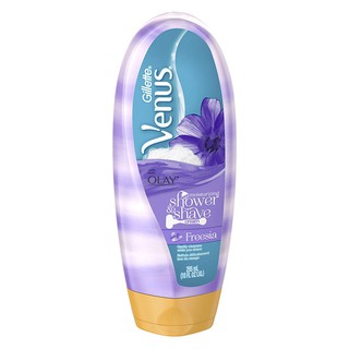 Kem dưỡng ẩm dùng khi cạo lông Gillette Venus with Olay Shower & Moisturizing Shave Cream Freesia 295ml (Mỹ)