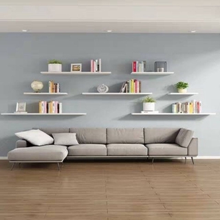 ◄❁Kệ vách ngăn tùy chỉnh, một chữ, sách treo tường hộp set-top phòng khách, tủ quần áo, gỗ laminate,