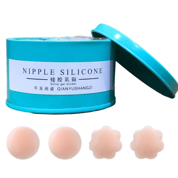 [Tuyết lê đều đặn] Hộp 5 cặp dán ti dán nhũ hoa silicone siêu dính