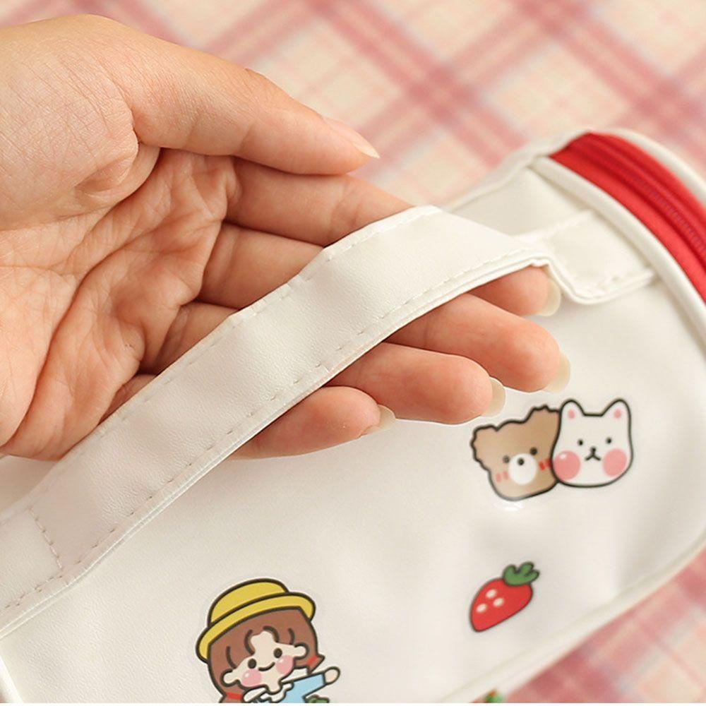 Túi Đựng Bút Bằng PU Hai Lớp Sức Chứa Lớn