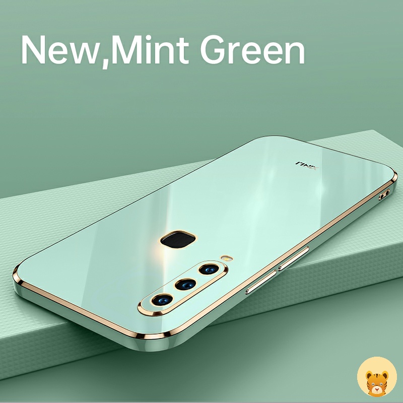 Ốp Điện Thoại Mềm Mạ Viền Sang Trọng Cho Vivo Y11 Y15 Y12 Y17 U10